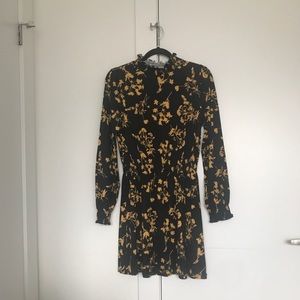 NEW Floral Mock Neck Long Sleeve Dress
